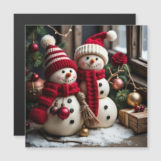 Weihnachten - Magnetkarte (Vorne/Hinten)