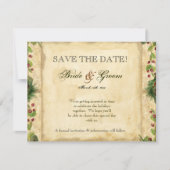 Weihnachten Magnolia-Wraath in Pine Boughs Einladung (Vorderseite)