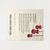 Weihnachten MAI DIE LORD BLESS YOU Church Wandteppich (Vorderseite (Horizontal))