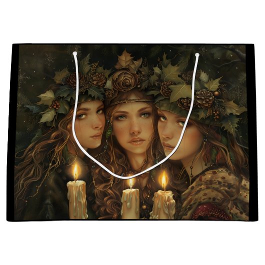 Weihnachten Maidens Große Geschenktüte (Vorderseite)