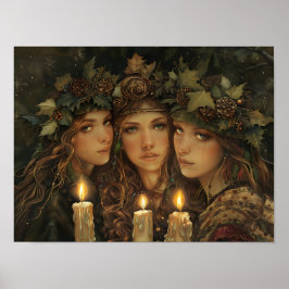 Weihnachten Maidens Poster