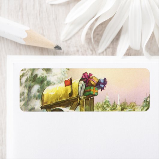 Weihnachten, Mailboxen im Winter Landschaft (Insitu)