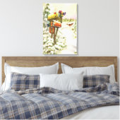 Weihnachten, Mailboxen im Winter Landschaft Leinwanddruck (Insitu (Schlafzimmer))