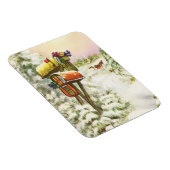 Weihnachten, Mailboxen im Winter Landschaft Magnet (Rechte Seite)