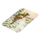 Weihnachten, Mailboxen im Winter Landschaft Magnet (Linke Seite)