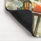 Weihnachten, Mailboxen im Winter Landschaft Mousepad (Ecke)