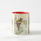 Weihnachten, Mailboxen im Winter Landschaft Tasse (Zentrum)