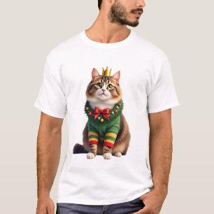 Weihnachten Maine Coon American Longhair (1) T-Shirt