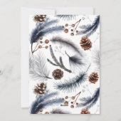 Weihnachten Majestic Rustic Deer Antlers Pine Cone (Rückseite)