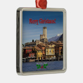 Weihnachten - Malcesine, Italien Ornament Aus Metall (Rechts)