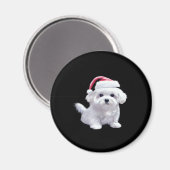 Weihnachten Maltesisch - Perfekt für Tierfreunde Magnet (Vorderseite/Rückseite)