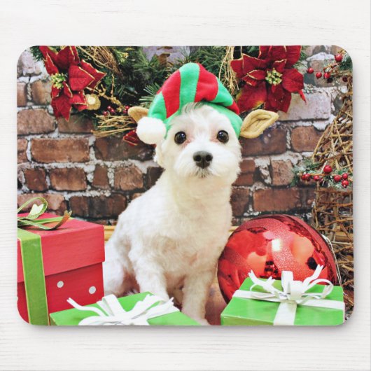 Weihnachten - maltesisch - Quinn Mousepad (Vorne)