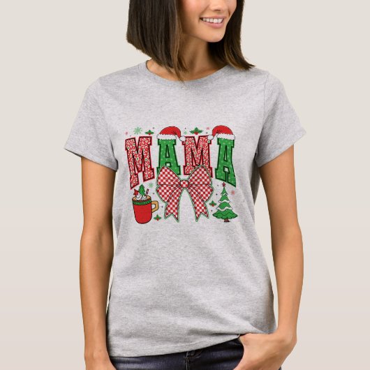 Weihnachten Mama - Urlaub T-Shirt (Vorderseite)