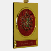 Weihnachten Mandala Banner-Ornament Gold (Rechts)