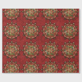 Weihnachten Mandala Geschenkpapier (Flach)
