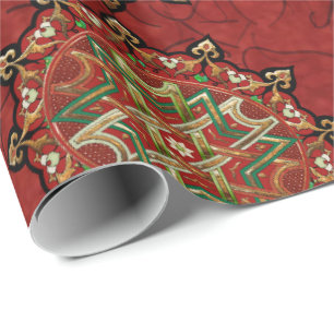 Weihnachten Mandala Geschenkpapier