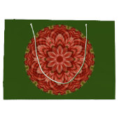 Weihnachten Mandala Große Geschenktüte (Rückseite)