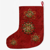 Weihnachten Mandala Großer Weihnachtsstrumpf (Rückseite)