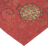 Weihnachten Mandala Mittelgroßer Tischläufer (Ecke)