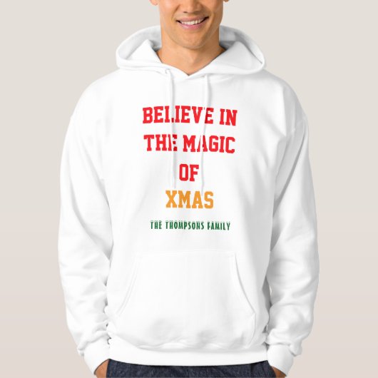 Weihnachten Männer's Basic Hooded Sweatshirtanpass Hoodie (Vorderseite)