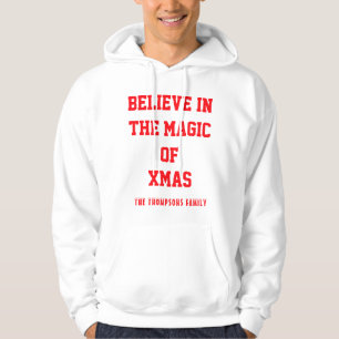 Weihnachten Männer's Basic Hooded Sweatshirtanpass Hoodie