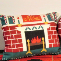 Weihnachten Mantle Brick Fireplace Designer Croche
