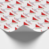Weihnachten Martini und Candy Cane Geschenkpapier (Ecke)