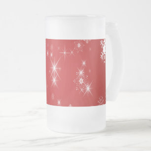 Weihnachten Mattglas Bierglas