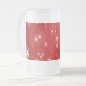 Weihnachten Mattglas Bierglas (Vorderseite Links)