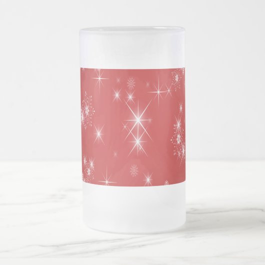 Weihnachten Mattglas Bierglas (Mittel)