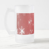 Weihnachten Mattglas Bierglas (Links)