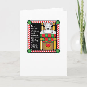 Weihnachten-Maus-GASCHROMATOGRAPHIE Feiertagskarte