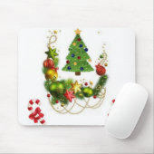 Weihnachten-Mauspad Mousepad (Mit Mouse)