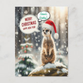 Weihnachten Meerkat Winter Wonderland Santa (Vorderseite)