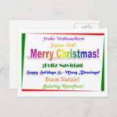 Weihnachten - mehrsprachig (Vorne/Hinten)