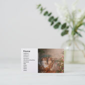 Weihnachten - Mein erstes Weihnachten Visitenkarte (Stehend Vorderseite)