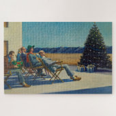 Weihnachten, Menschen in der Sonne, Edward Hopper Puzzle (Horizontal)