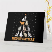 Weihnachten Meowy Catmas Urlaub Cat Lover Geschenk Karte (Gelbe Blume)