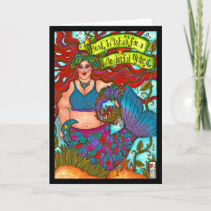Weihnachten Mermaid Karte