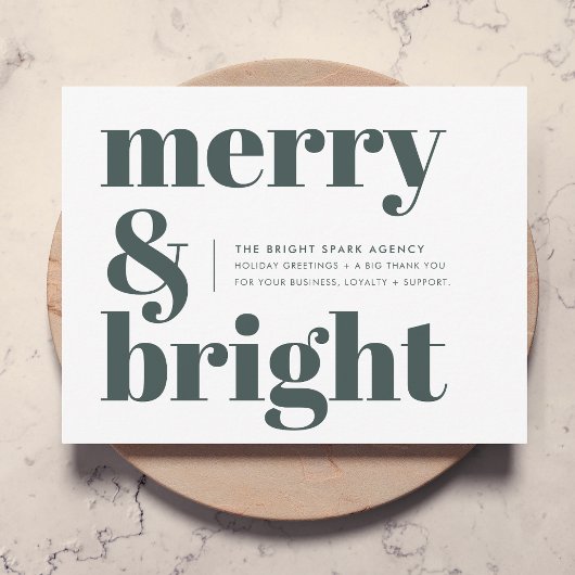 Weihnachten | Merry and Bright Forest Green