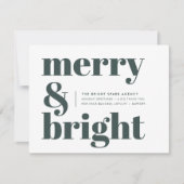 Weihnachten | Merry and Bright Forest Green (Vorderseite)