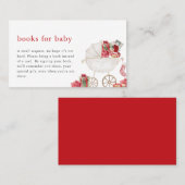 Weihnachten Merry Baby Shower Books für Babykarte Platzkarte (Vorne/Hinten)