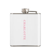 Weihnachten Merry & Bright Moderner Personalisiert Flachmann (Rückseite)