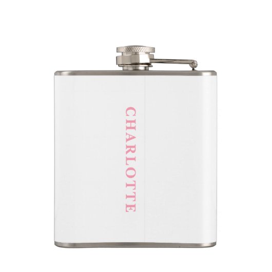 Weihnachten Merry & Bright Moderner Personalisiert Flachmann (Rückseite)