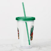 Weihnachten - "Merry & Bright Santa" Acryltrinkbecher (Links)