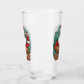Weihnachten - "Merry & Bright Santa" Glas (Links)