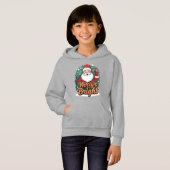 Weihnachten - "Merry & Bright Santa" Hoodie (Vorne ganz)