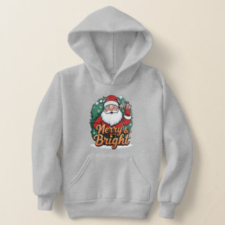 Weihnachten - "Merry & Bright Santa" Hoodie