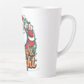 Weihnachten - "Merry & Bright Santa" Milchtasse (Rechts)