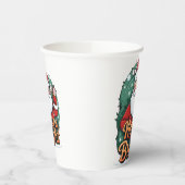 Weihnachten - "Merry & Bright Santa" Pappbecher (Links)